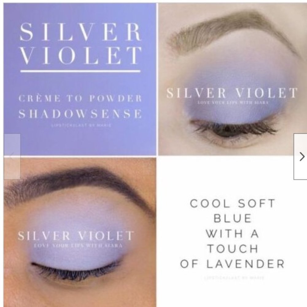 SHADOWSENSE SILVER VIOLET  Crème to Powder  NEW SEALED
